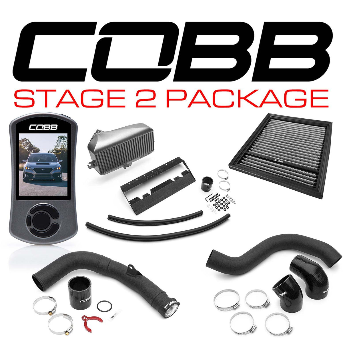 Cobb 22-25 Subaru WRX Stage 2 Power Package - Silver - SUB0060020-SL