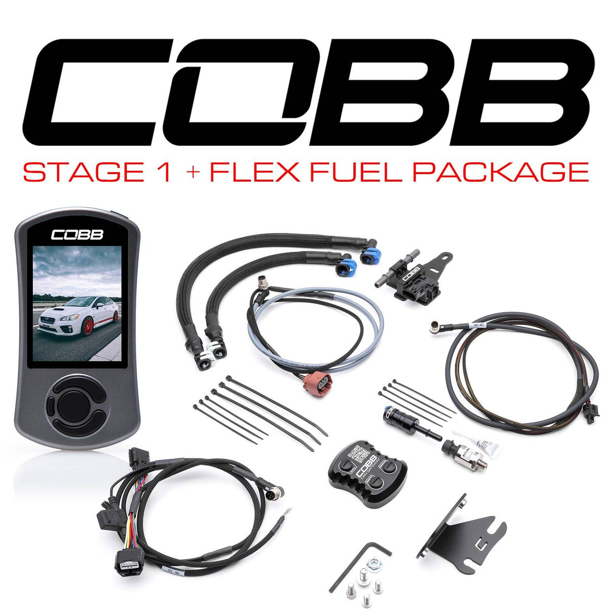 Cobb 15-17 Subaru WRX Stage 1 CAN Flex Fuel Power Package - SUB0041W1-1FF