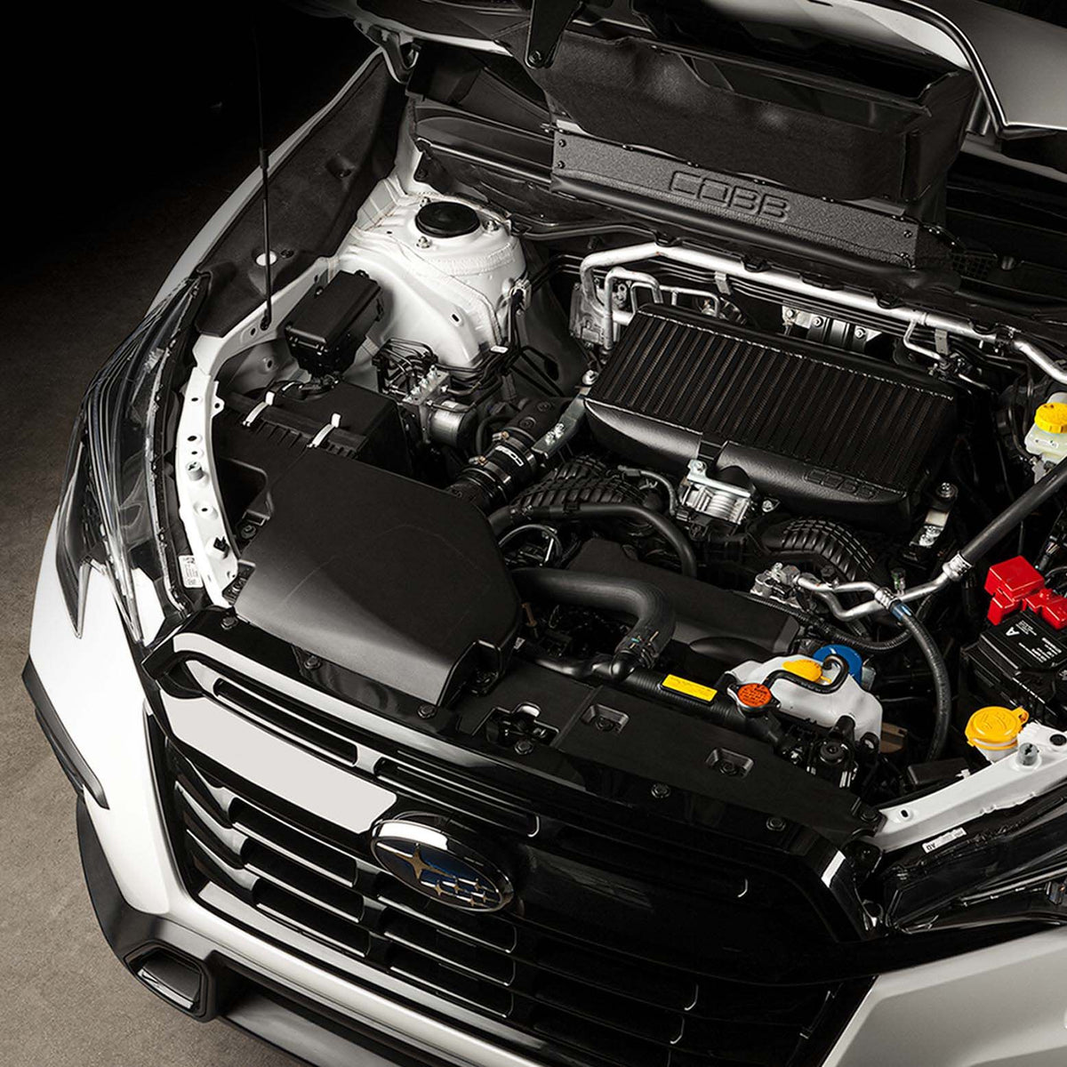 Cobb 19-23 Subaru Ascent Top Mount Intercooler Kit - Black - B41420-BK