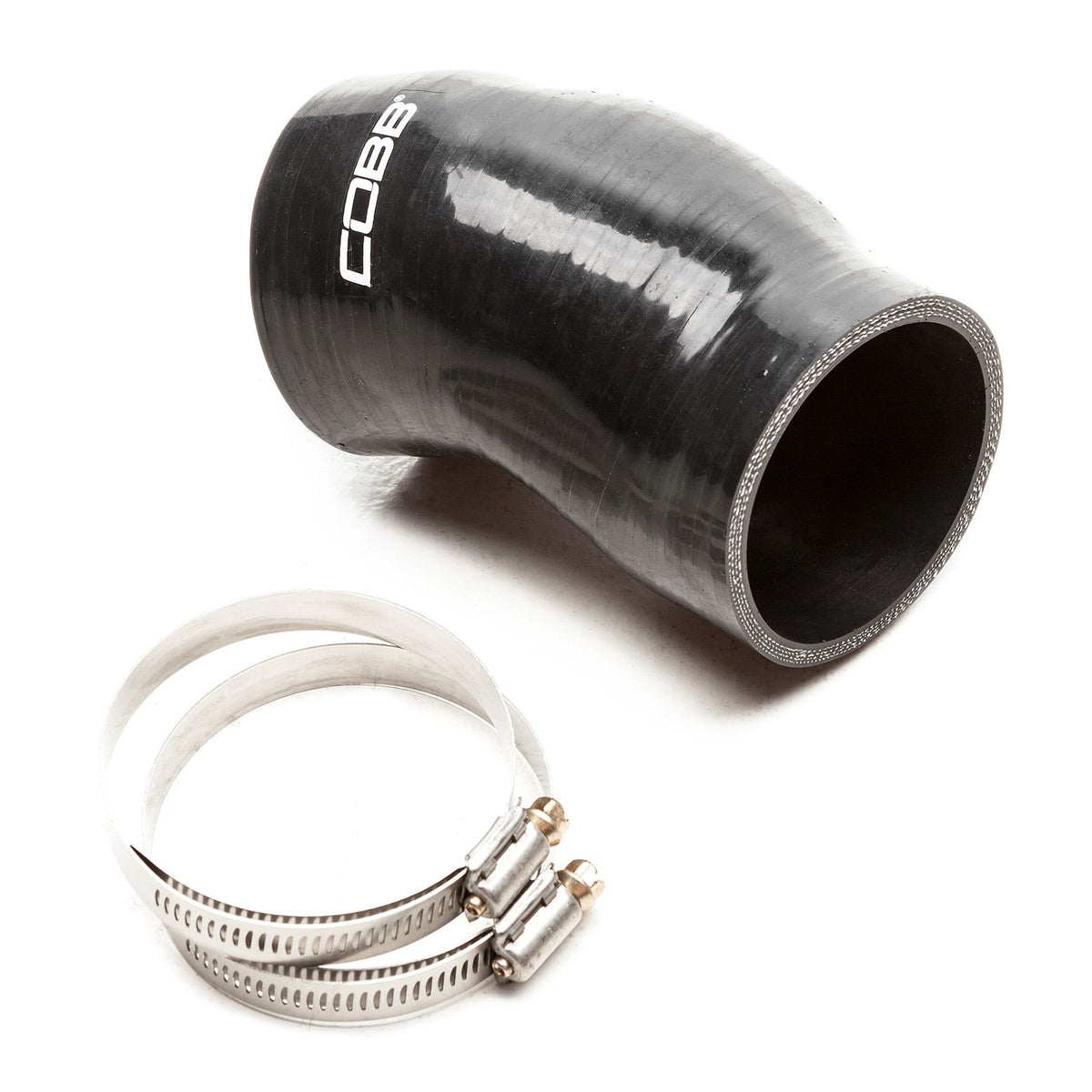 Cobb 08-21 Subaru WRX / 05-09 Legacy GT / 2.5GT Black Silicone Top Mount Intercooler Coupler - 724455