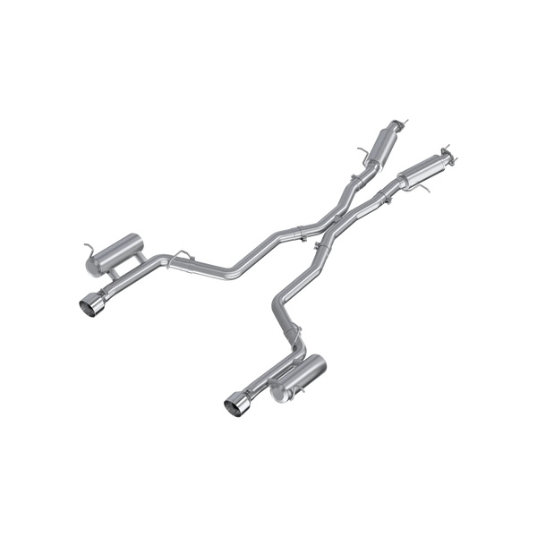 MBRP 2011+ Dodge Durango 3.6L V6 T304 SS 3.0in Cat-Back Dual Rear Exit Exhaust w/ Single Wall Tips - S51093AL by MBRP - front