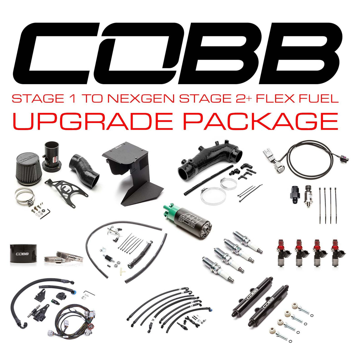Cobb 15-18 Subaru STI Stage 1 to NexGen Stage 2 + Flex Fuel Power Package Upgrade - Blue - SUB004NG2S1FF-S1-UP-BL