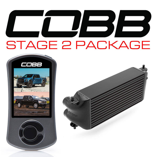 COBB 17-20 Ford F-150 Stage 2 Power Package Black - FOR0050S20BK-TCM-NI