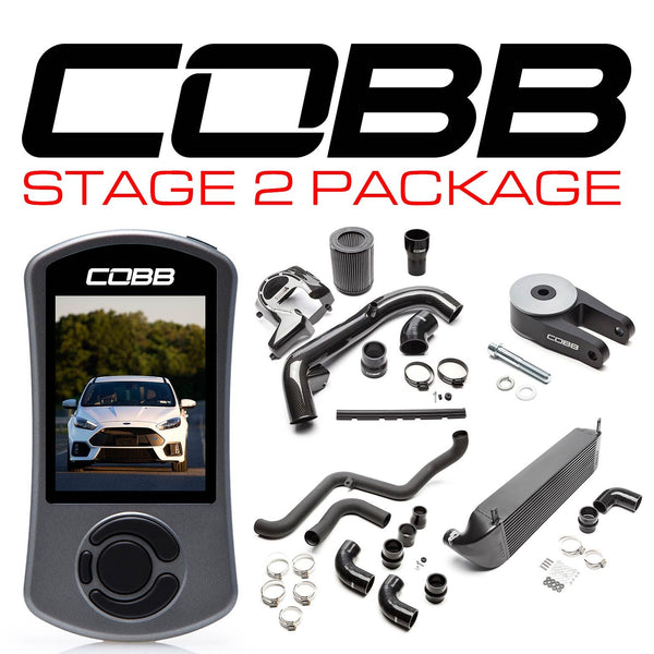 Cobb 16-18 Ford Focus RS Stage 2 Power Package - Black - FOR0040020BK