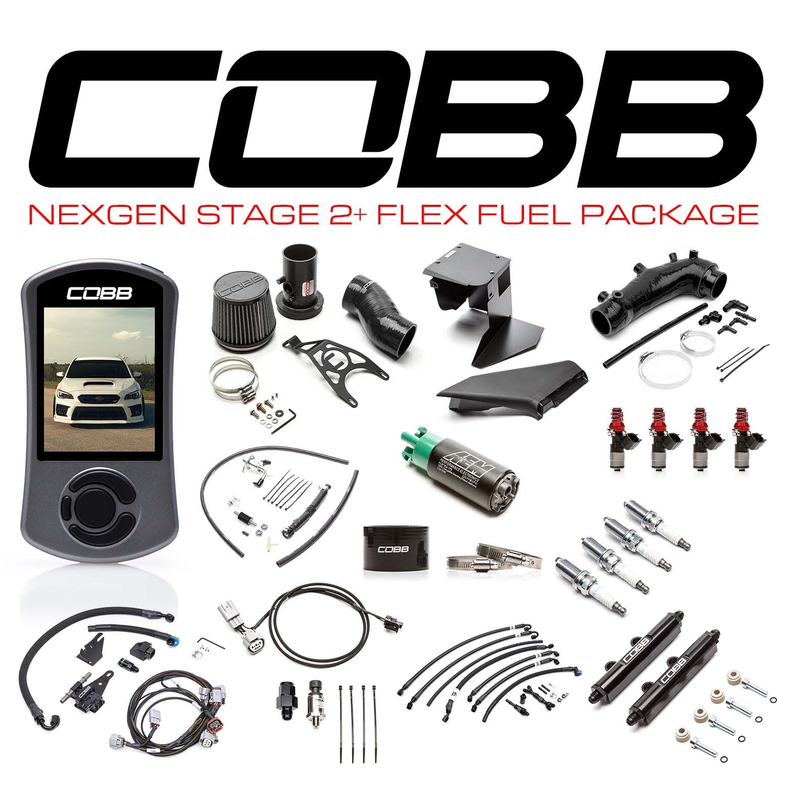 Cobb 19-21 Subaru STI (Incl. 2018 Type RA) NexGen Stage 2 + Flex Fuel Power Package - Blue - SUB004NG2S2FF-BL