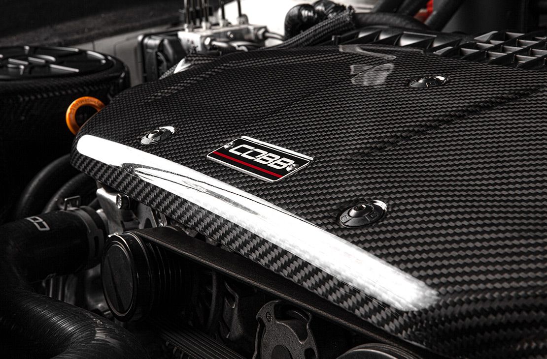 Cobb 15-21 Subaru WRX Redline Carbon Fiber Engine Cover - Gloss Finish - 442605
