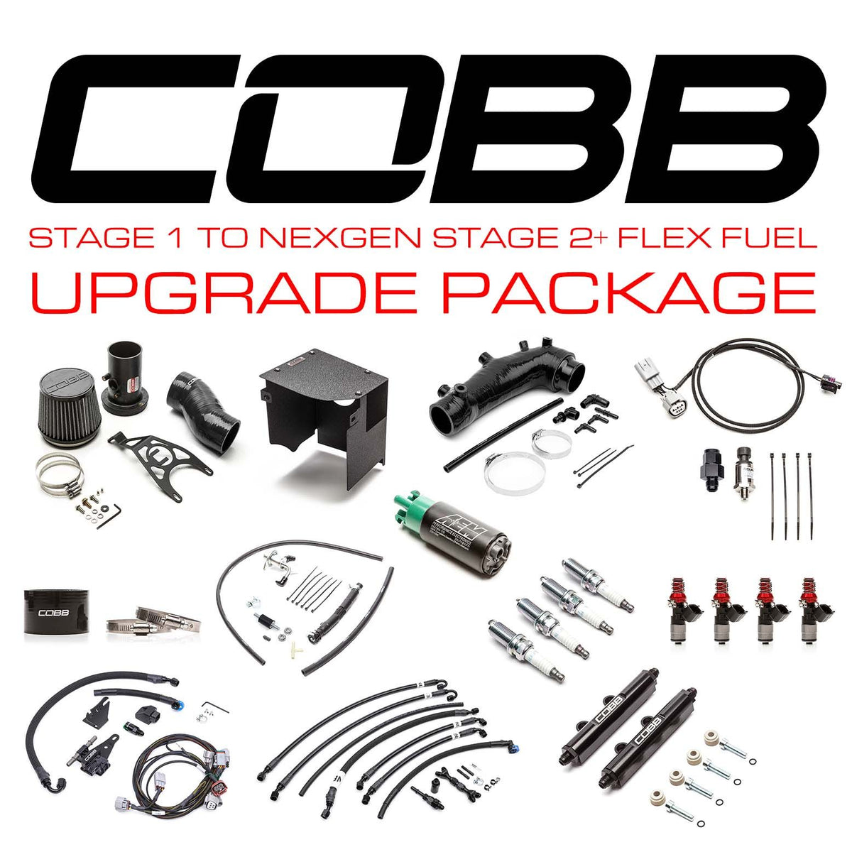 Cobb 08-14 Subaru STI Stg 1 to NexGen Stg 2+ Flex Fuel Power Package Upgrade - Blue - SUB003NG2S1FF-S1-UP-BL