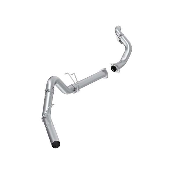 MBRP 15-16 F250/F350/F450 6.4L PS CC/SC AL Steel 4in Filter-Back Single Side - No Muffler w/ DP - S6286PLM