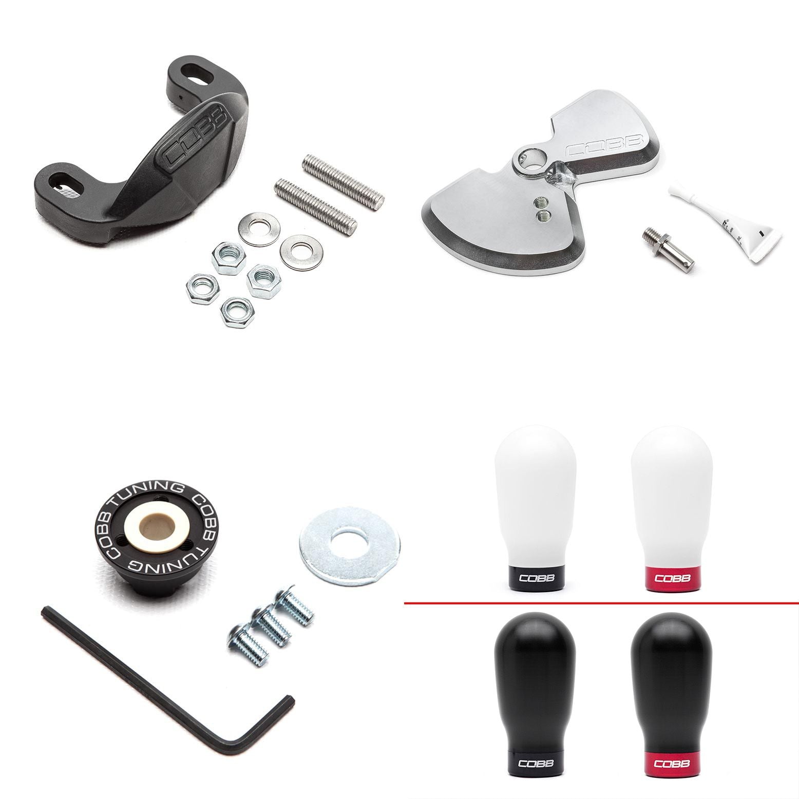 Cobb 15-25 Subaru WRX Stage 1+ Drivetrain Package (Tall Weighted Shift Knob) - Black - SUB0DT011P-TW-BK