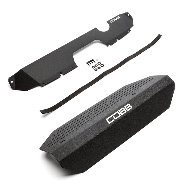 Cobb 15-20 Subaru STI Radiator Shroud + Alternator Cover Package - Wrinkle Black - SUB00008