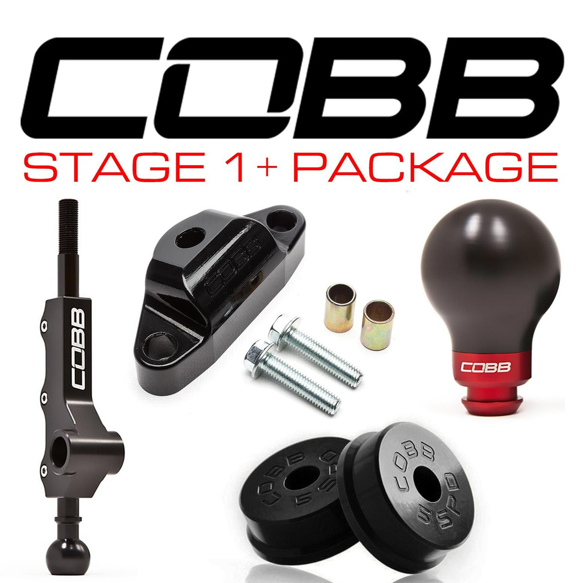 Cobb Subaru 02-07 WRX 5MT Stage 1+ Drivetrain Package w/Tall Shifter - 212X11P-W-BK