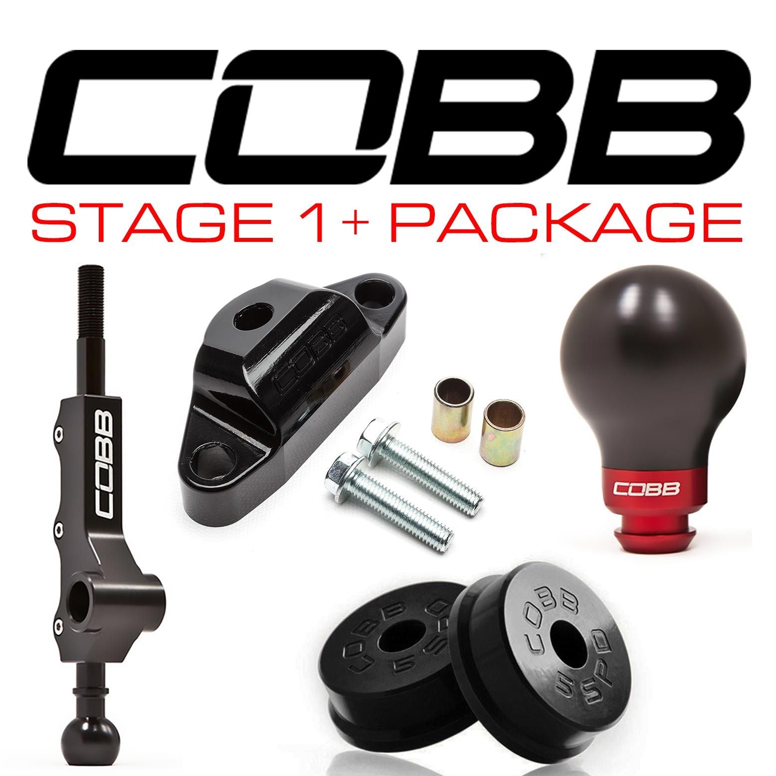 Cobb Subaru 02-07 WRX 5MT Stage 1+ Drivetrain Package w/Tall Shifter - 212X11P-W-BK