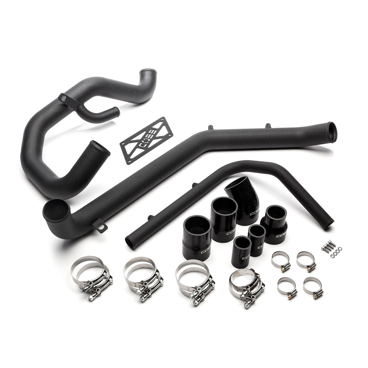 Cobb Evo X Stealth Black IC Hard Pipe Kit - 752550-BK
