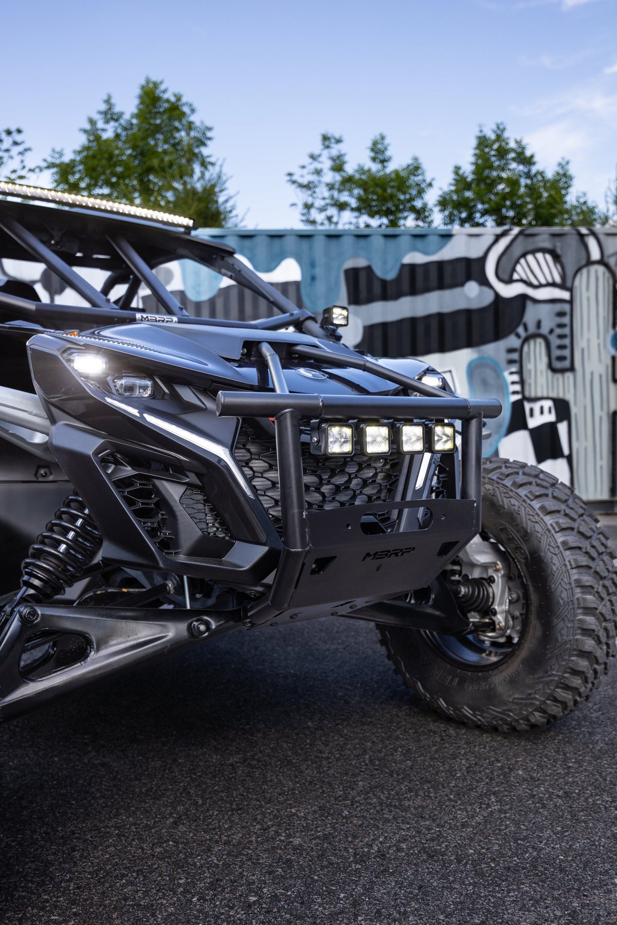 MBRP 2024+ Can-Am Maverick R Steel Front Race Bumper Builder Kit - AC-9219-02