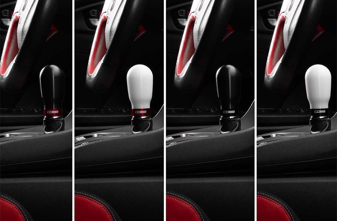 Cobb 17-21 Honda Civic Type R 6-Speed Tall Weighted Cobb Knob - Black - 2H1370-BK