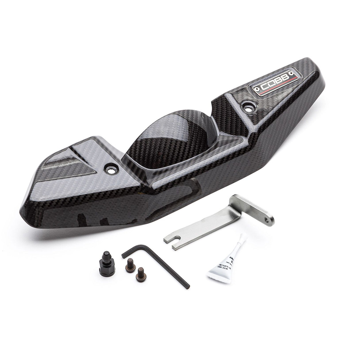 Cobb 08-21 Subaru STI/08-14 Subaru WRX Redline Carbon Fiber Alternator Cover - Gloss Finish - 422600