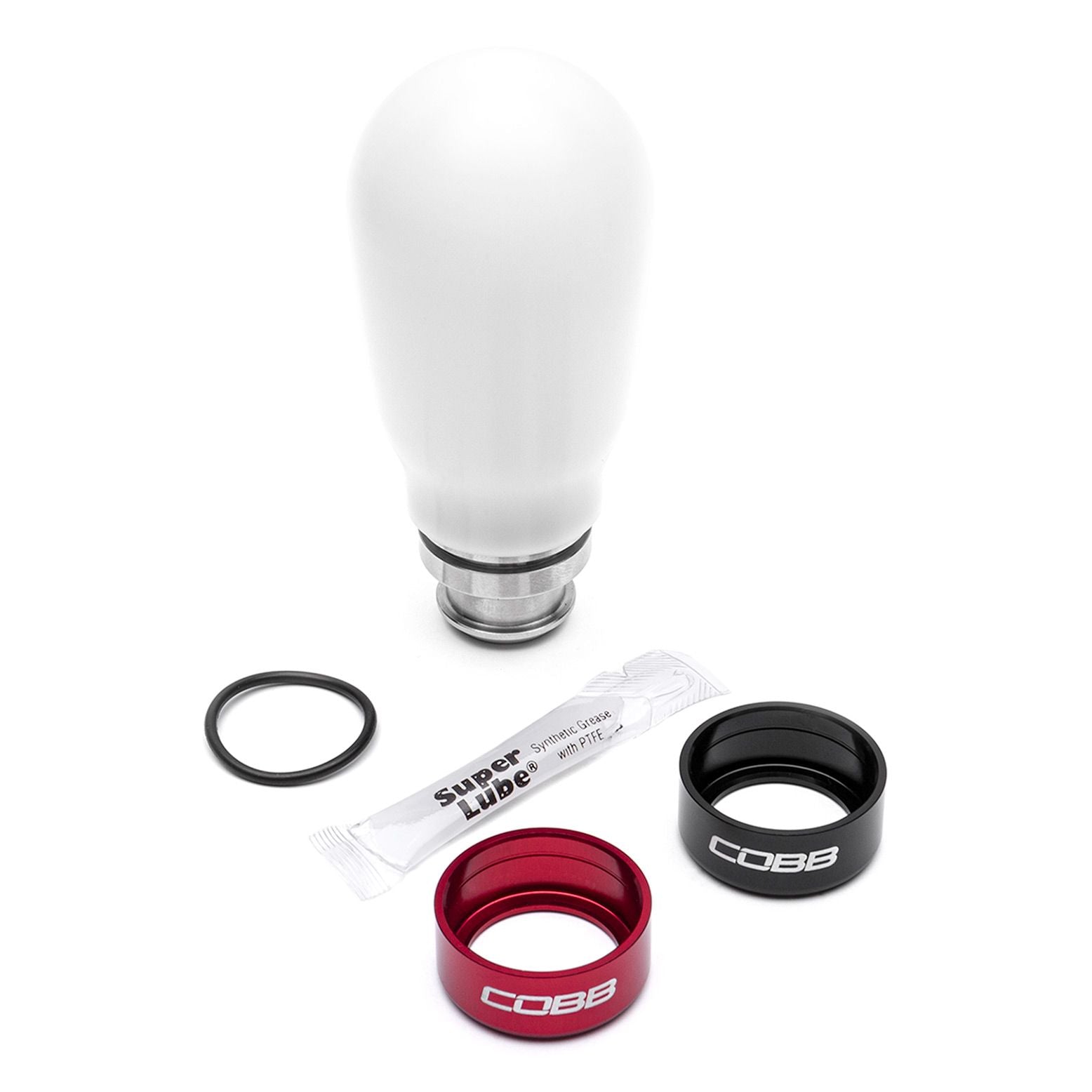 Cobb Subaru 5-Speed COBB Teardrop Weighted Knob - White - 211370-W