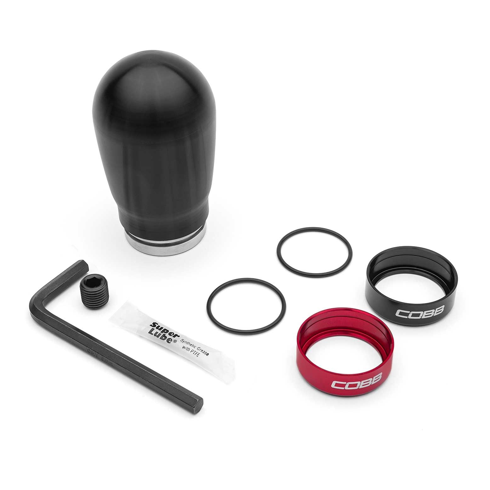 COBB 04-24 Volkswagen Golf GTI / 14-24 Volkswagen Golf R Tall Weighted Shift Knob - Black - 2V1370-BK