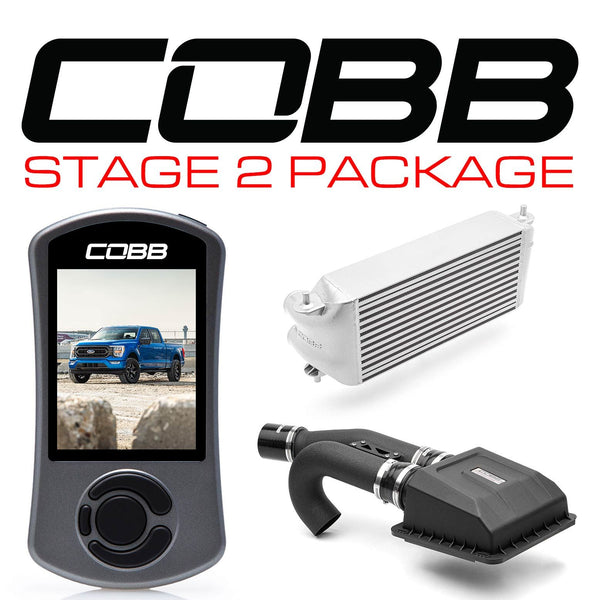 COBB - Stage 2 Power Package Silver (Factory Location Intercooler) Ford F-150 3.5L / Tremor 2021-2022 - FOR0110S20SL