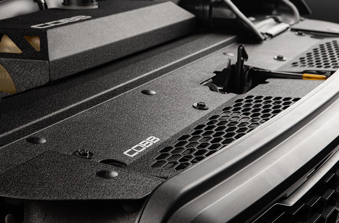 Cobb 17-20 Ford F150 Ecoboost Raptor Aluminum Radiator Shroud - Black - 4F2625
