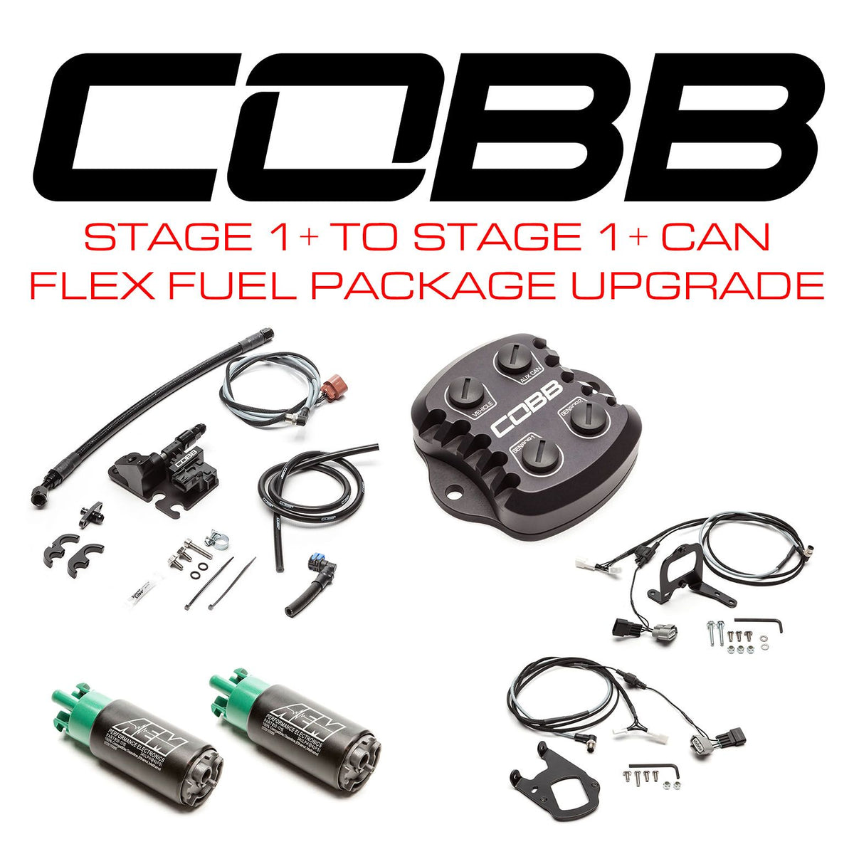 Cobb 09-18 Nissan GT-R Stage 1+ to Stage 1+ CAN Flex Fuel Power Package Upgrade (Left Hand Drive) - NISNGCAN0FF0-LHD