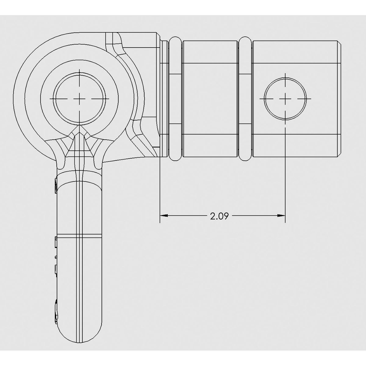 Cobb Tuning 2in. Hitch Receiver D-Ring Shackle - 8F3675