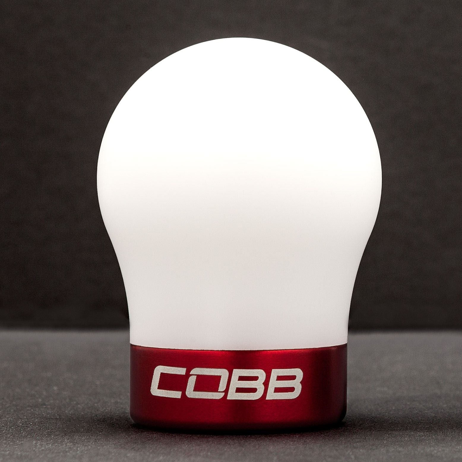 Cobb Volkswagen Red Base White Shift Knob - 2V1350-W-RD