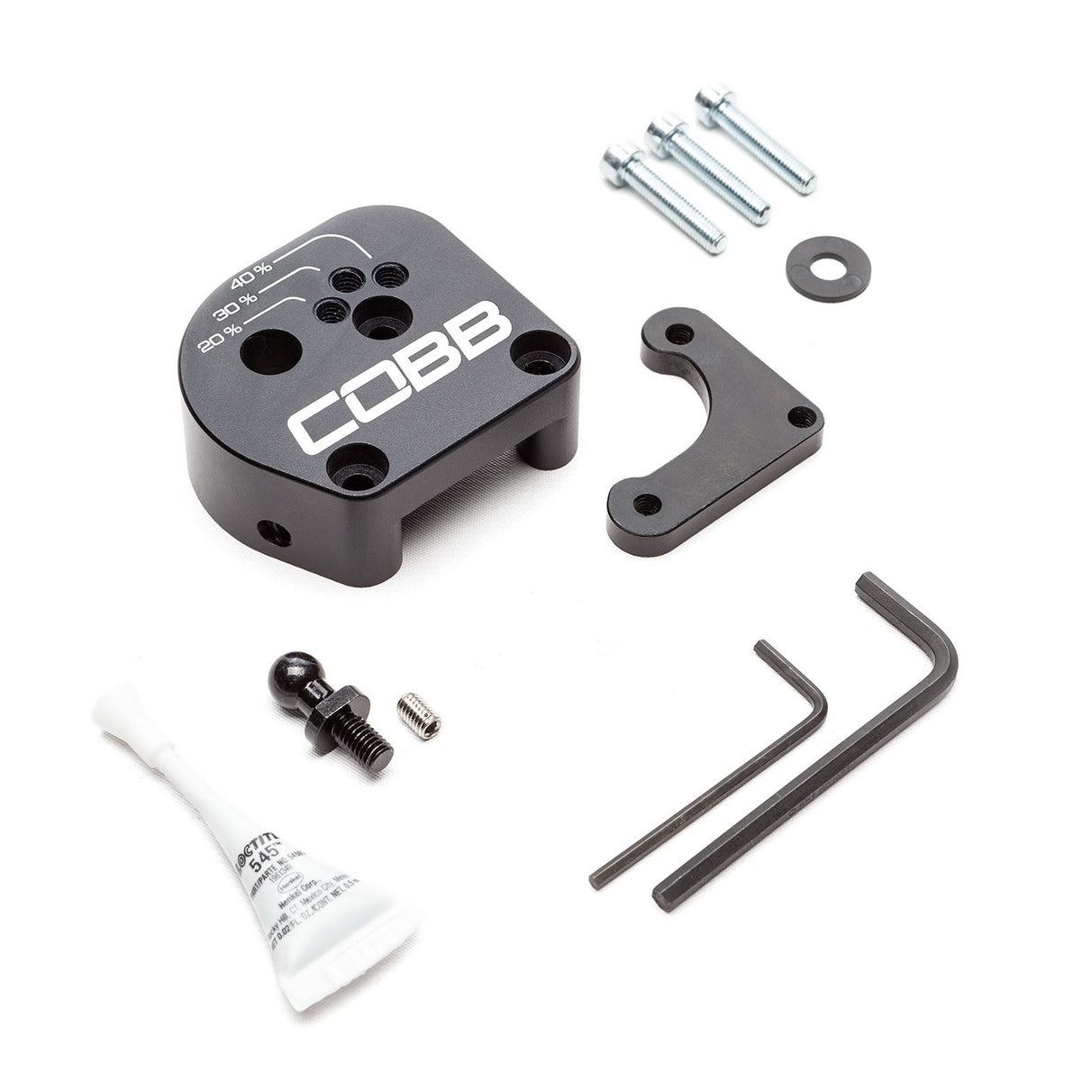 Cobb 13-18 Ford Focus ST / 16-18 Focus RS Stage 1+ Drivetrain Package (White w/Blk Shift Knob) - FOR0DT00EI-W-BK