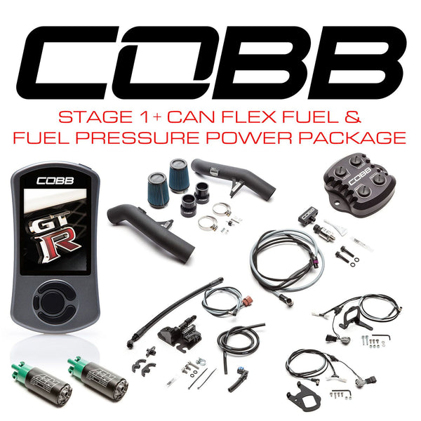 Cobb 09-14 Nissan GT-R Stage 1+ CAN Flex Fuel & Fuel Pressure Power Package (Right Hand Drive) - NIS005001PFFP-RHD