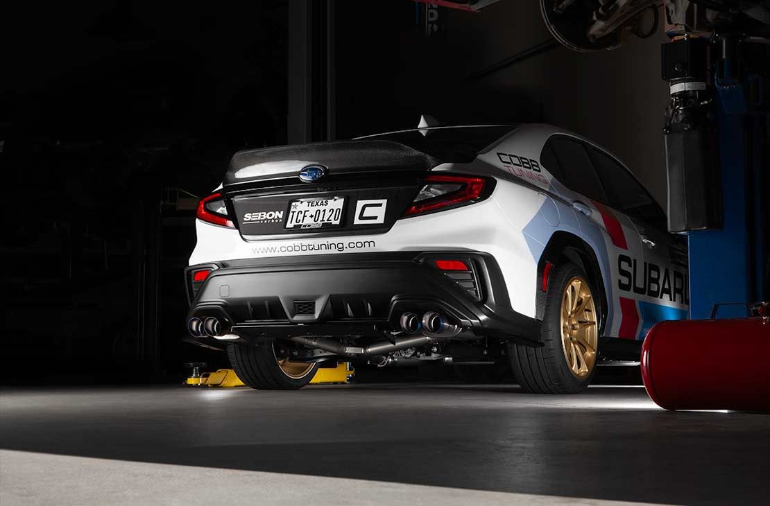Cobb 22-24 Subaru WRX Titanium Catback Exhaust (Incl. Burnt Ti Tips) - 516160
