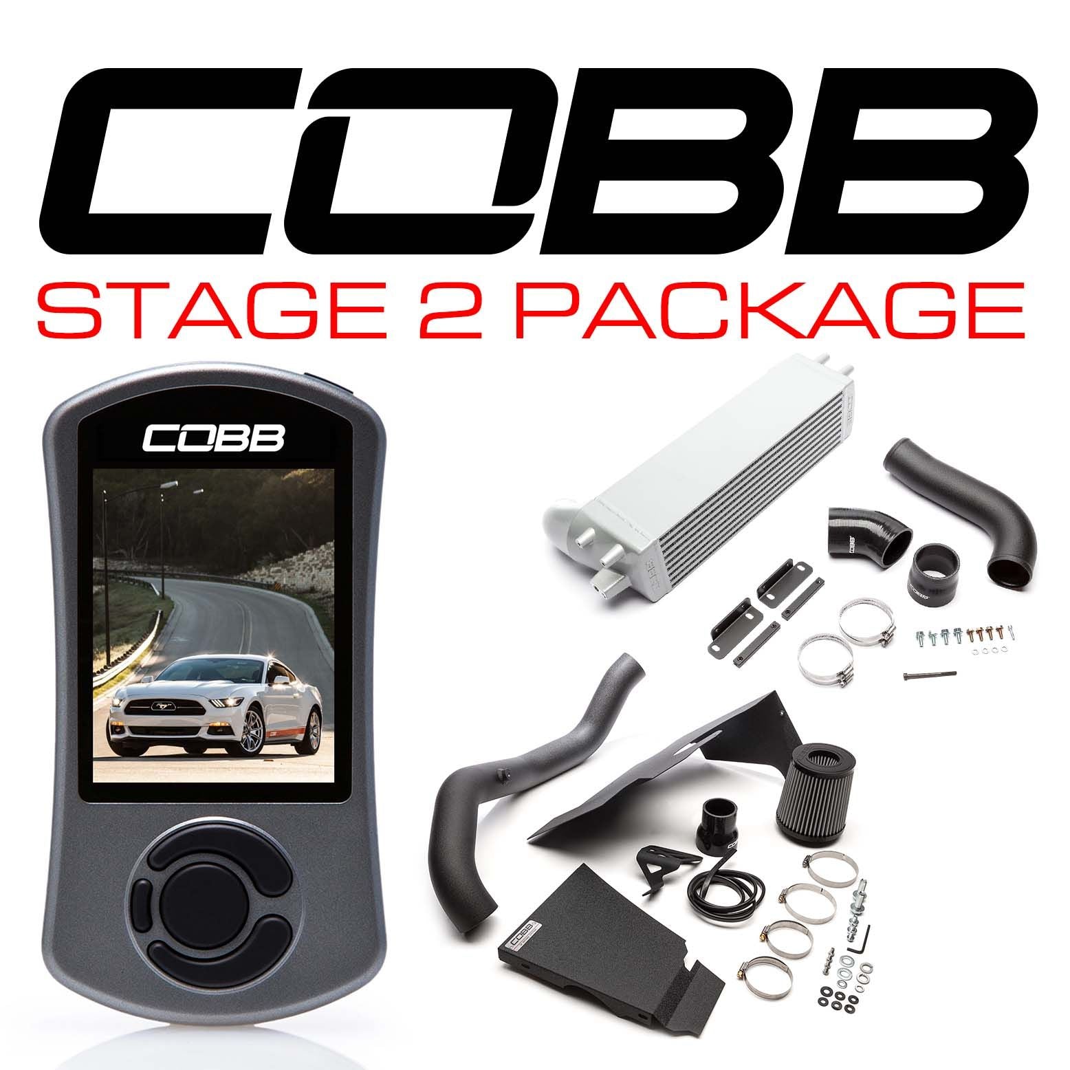 Cobb 15-17 Ford Mustang Ecoboost Stage 2 Power Pack with V3 - 6M1X02