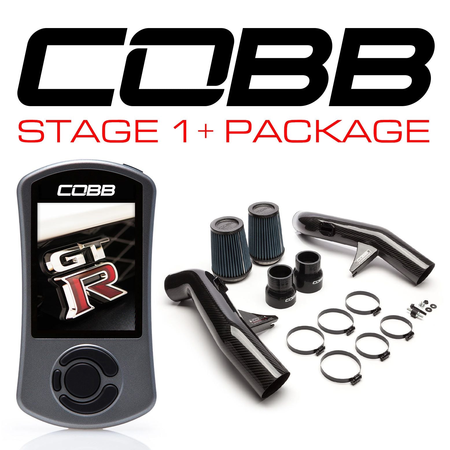 Cobb 08-14 Nissan GT-R Stage 1 + Carbon Fiber Power Package (NIS-005) - NIS005011PCF