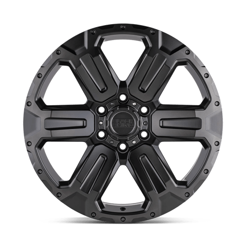 Black Rhino Hard Alloys Wanaka 20X9 6X139.7 +12MM M-Gunmetal W/ Brushed Face
