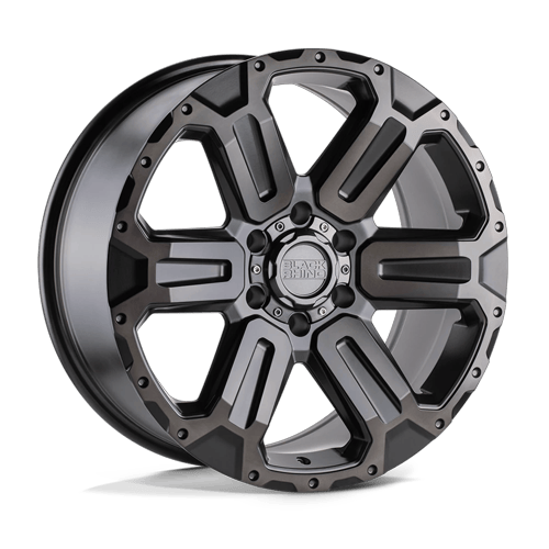 Black Rhino Hard Alloys Wanaka 18X9 6X139.7 +12MM M-Gunmetal W/ Brushed Face