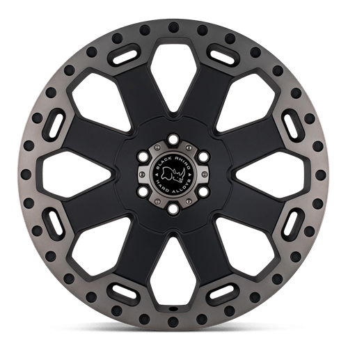 Black Rhino Hard Alloys Warlord 18X8 5X110 +35MM Matte Black W/ Mach Dark Tint