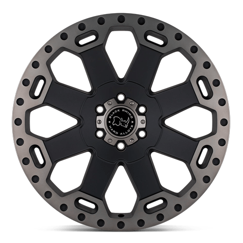 Black Rhino Hard Alloys Warlord 20X9 8X165.1 +12MM Matte Black W/ Mach Dark Tint