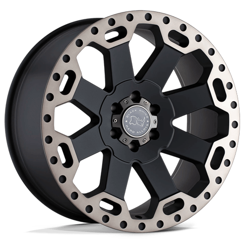 Black Rhino Hard Alloys Warlord 17X9 6X139.7 -12MM Matte Black W/ Mach Dark Tint