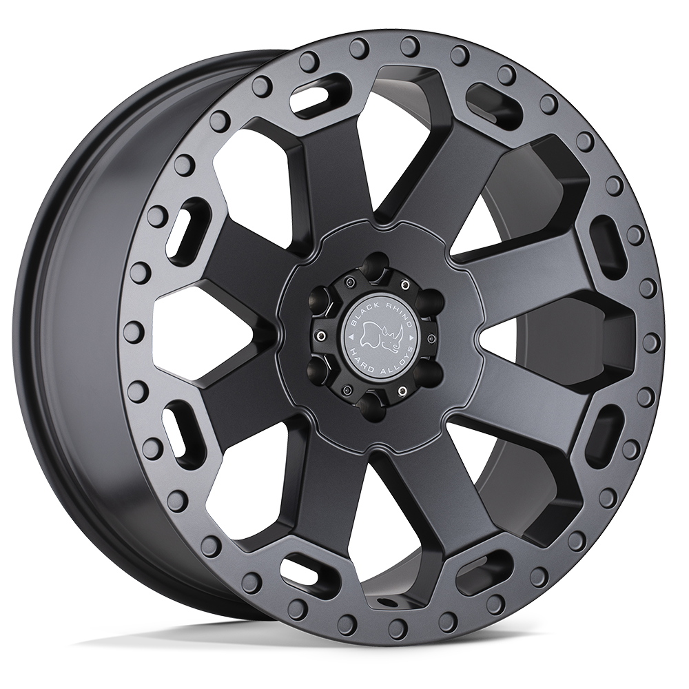 Black Rhino Hard Alloys Warlord 20X9 8X180 +12MM Matte Gunmetal