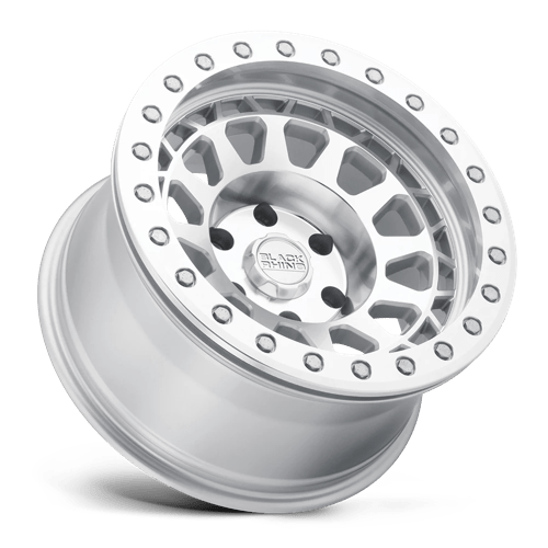 Black Rhino Hard Alloys Primm 17X9 5X127 -18MM Silver W/ Mirror Face Mach Rg