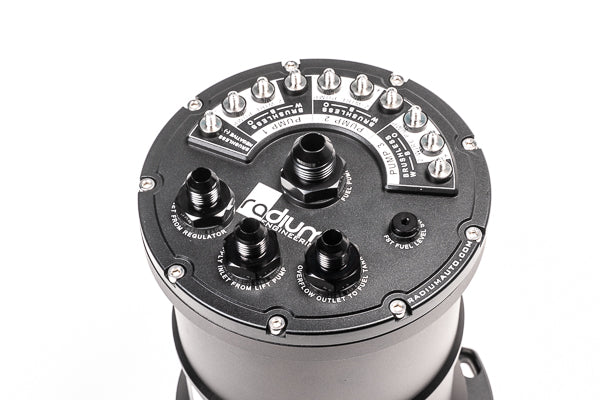 Radium Multi-Pump Fuel Surge Tank Fits Walbro GSS342 / AEM 50-1200 / DW4 (Pumps Not Included) - 20-1440