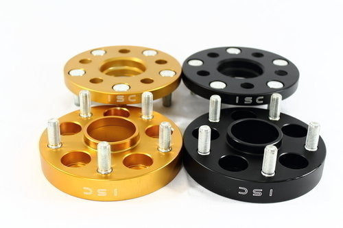 ISC Suspension 5x100 to 5x114 15mm Wheel Adapters Gold - Set of 4 - WA15G