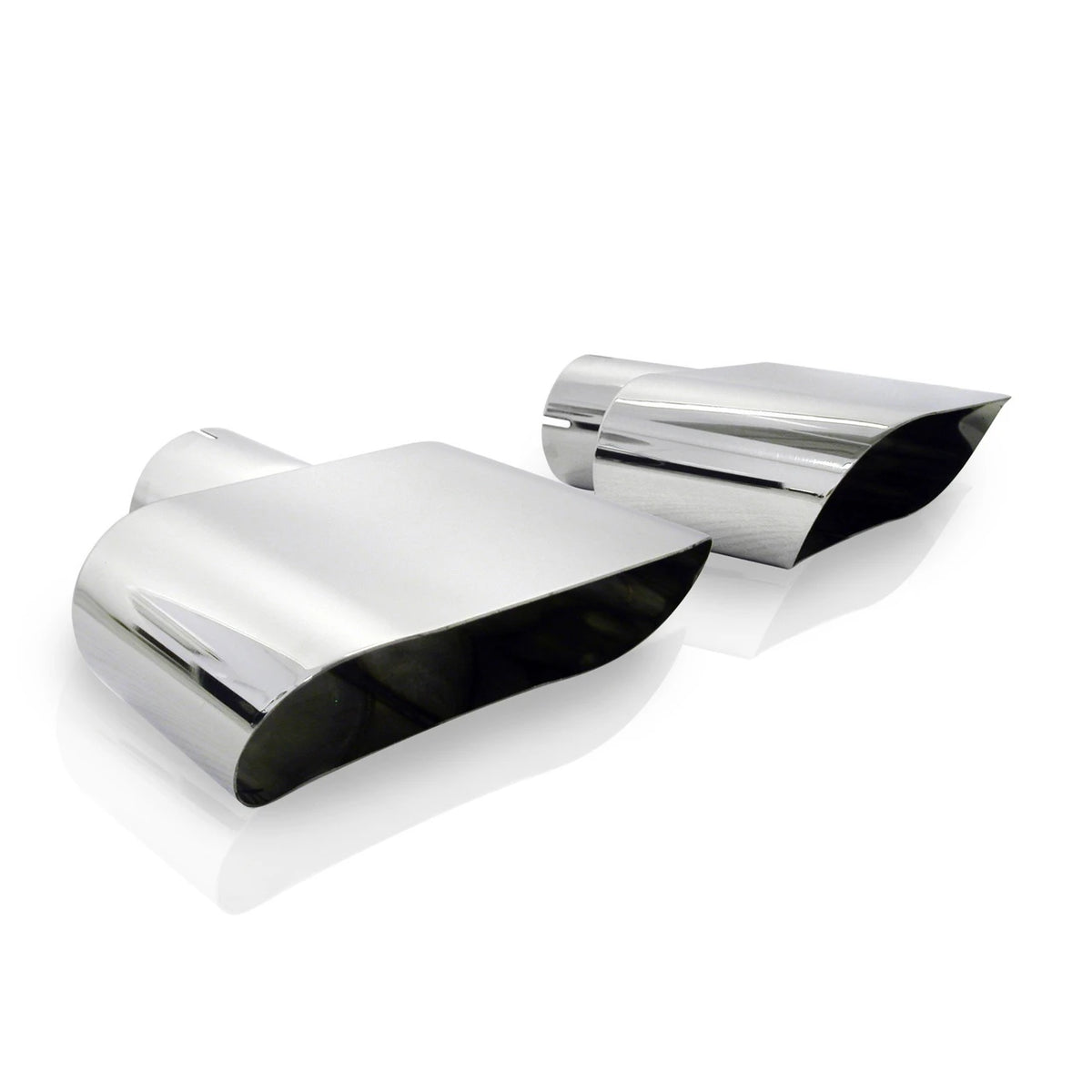 Stainless Works - Wide Oval Style Polished Exhaust Tip 304 Stainless Steel - 784250