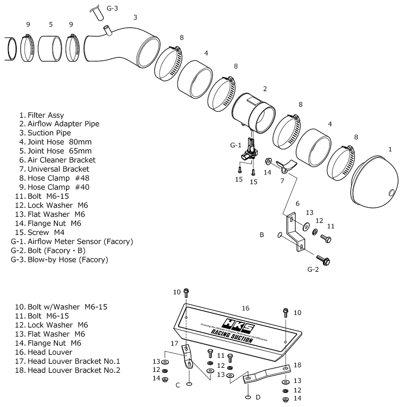 HKS Racing Suction Classification - 70020-AS104