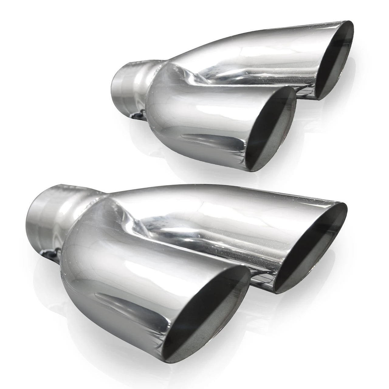 Stainless Works - Y-Tip Style Polished Exhaust Tip 304 Stainless Steel - 7020250