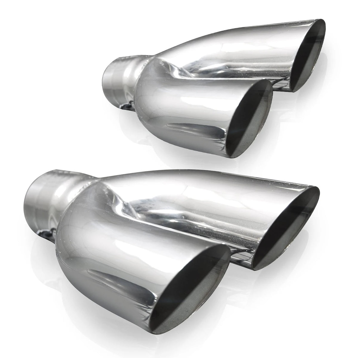 Stainless Works - Y-Tip Style Polished Exhaust Tip 304 Stainless Steel - 7020225