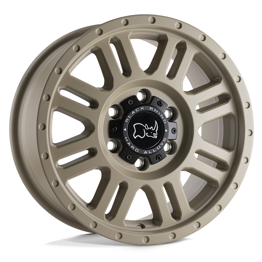 Black Rhino Hard Alloys Yellowstone 16X8 6X130 +38MM Desert Sand