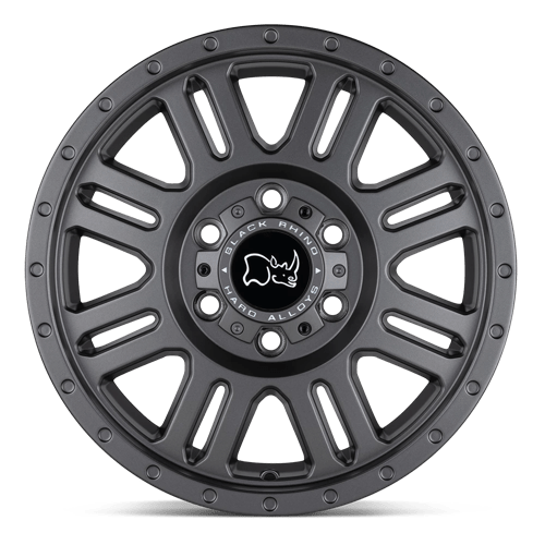 Black Rhino Hard Alloys Yellowstone 16X8 6X130 +45MM Matte Gunmetal