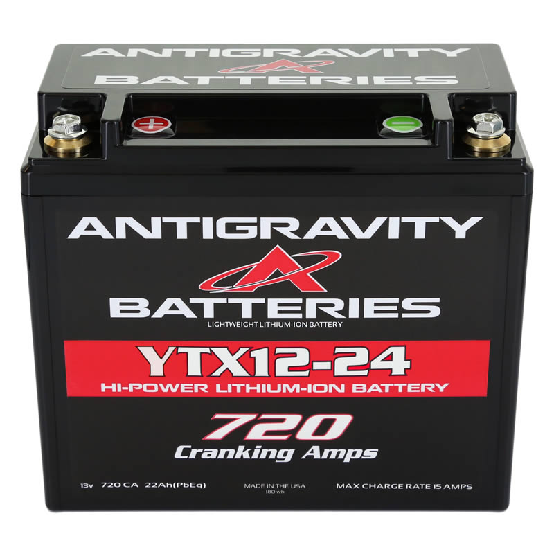 Antigravity YTX12-24 Lithium Battery 30 Ah 720 CA Left terminal