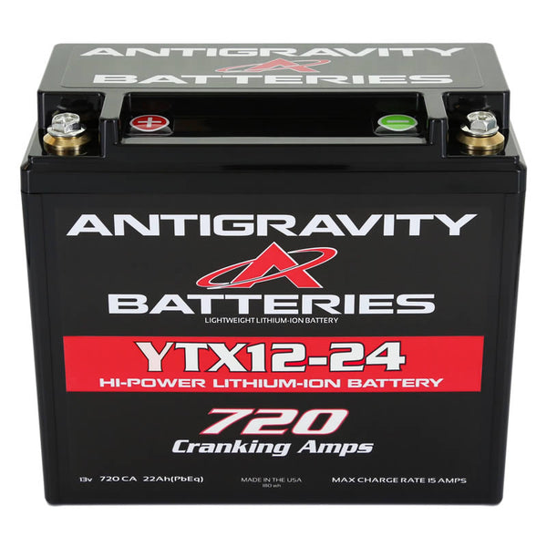 Antigravity YTX12-24 Lithium Battery 30 Ah 720 CA Right Terminal by AntiGravity Batteries - front view