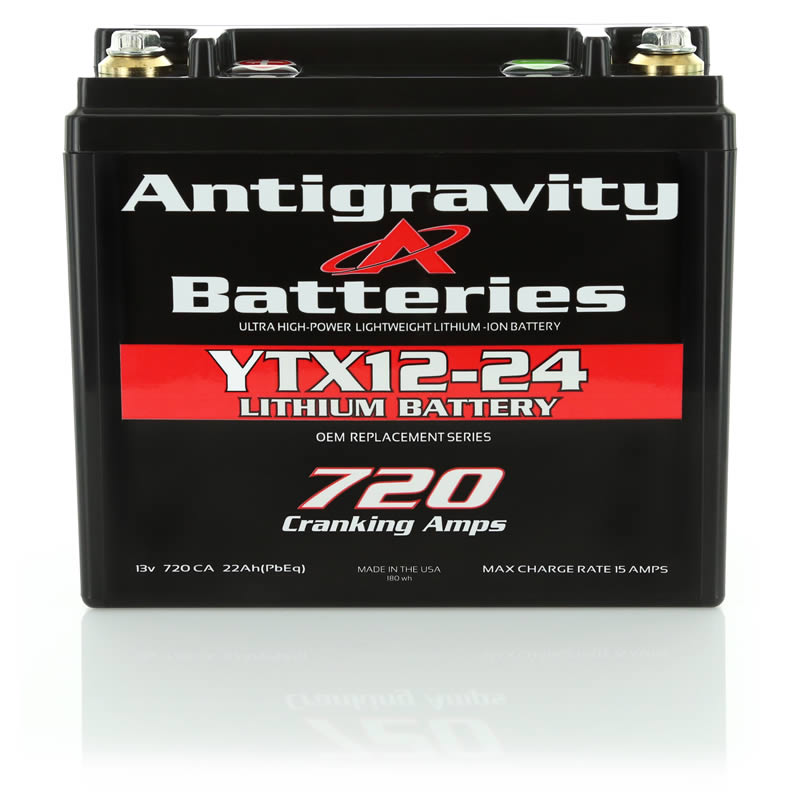 Antigravity YTX12-24 Lithium Battery 30 Ah 720 CA Left terminal